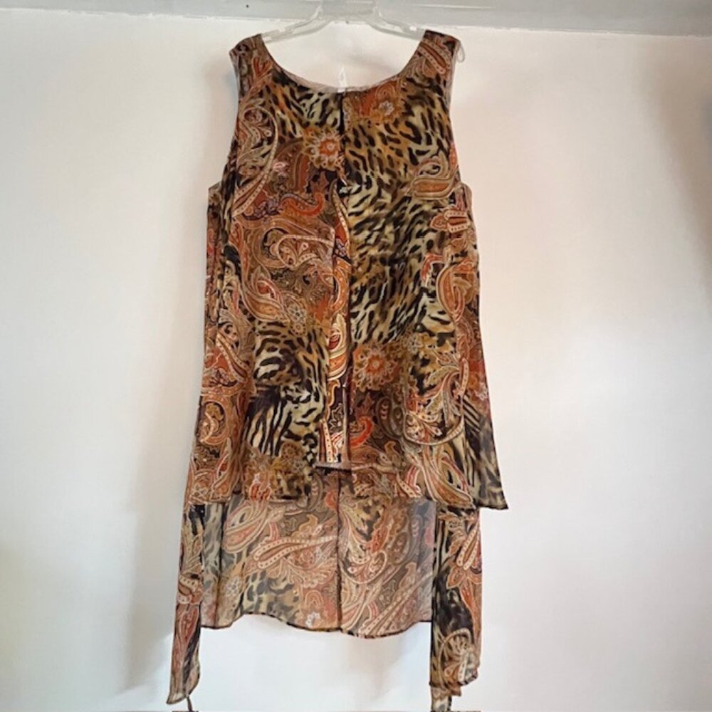 NY Collection Womens Tunic with High-Low hem  Size 3X